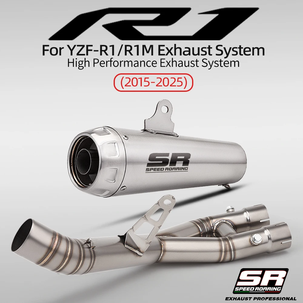 Motorcycle Exhaust Modify Racing Line Middle Pipe Connect 60MM Muffler For YZF R1 R1M MT10 2015-2024
Motorcycle Exhaust Modify Racing Line Middle Pipe Connect 60MM Muffler For YZF R1 R1M MT10 2015-2024