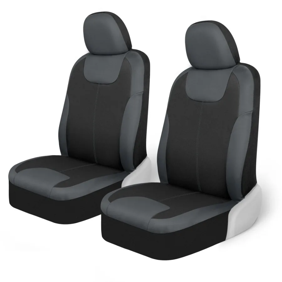 Waterproof Front Car Seat Covers Universal Set of 2 Padded Stitched Auto Interior Accessory for Car Truck Van SUV Gray
Waterproof Front Car Seat Covers Universal Set of 2 Padded Stitched Auto Interior Accessory for Car Truck Van SUV Gray