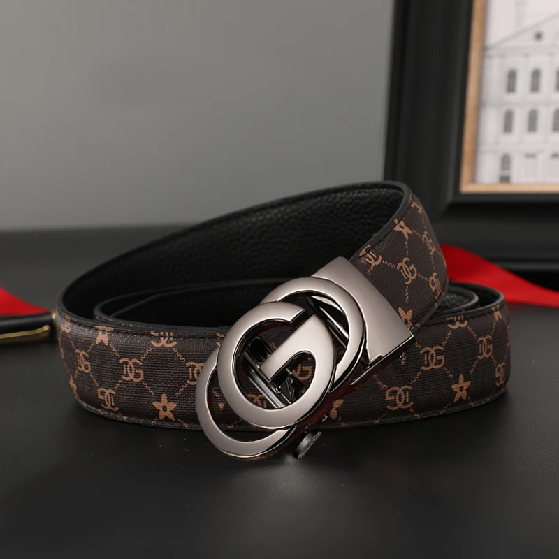 Men belt Genuine Leather Belt Metal Alloy Automatic Buckle Brand Luxury Design Waist Belts for Men Strap Male
Men belt Genuine Leather Belt Metal Alloy Automatic Buckle Brand Luxury Design Waist Belts for Men Strap Male