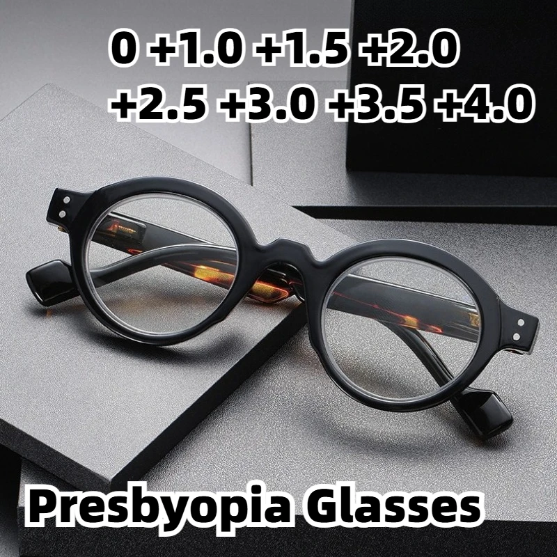 Retro Round-Frame Anti-Blue Light Reading Glasses Unisex High-Definition Comfortable Presbyopia Eyeglasses Diopter 0 To +4.0
Retro Round-Frame Anti-Blue Light Reading Glasses Unisex High-Definition Comfortable Presbyopia Eyeglasses Diopter 0 To +4.0