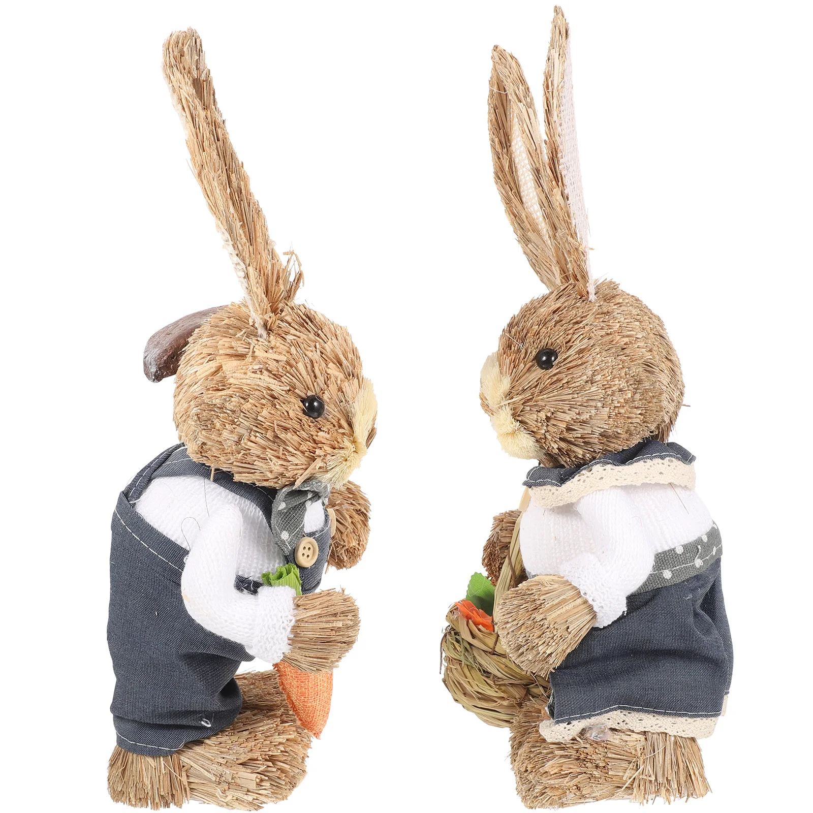 2 Pcs Rabbit nament Spring Straw Craft Bunny Figurine Woven Decorations Easter Home Garden Desk Car Yard Landscape
2 Pcs Rabbit nament Spring Straw Craft Bunny Figurine Woven Decorations Easter Home Garden Desk Car Yard Landscape