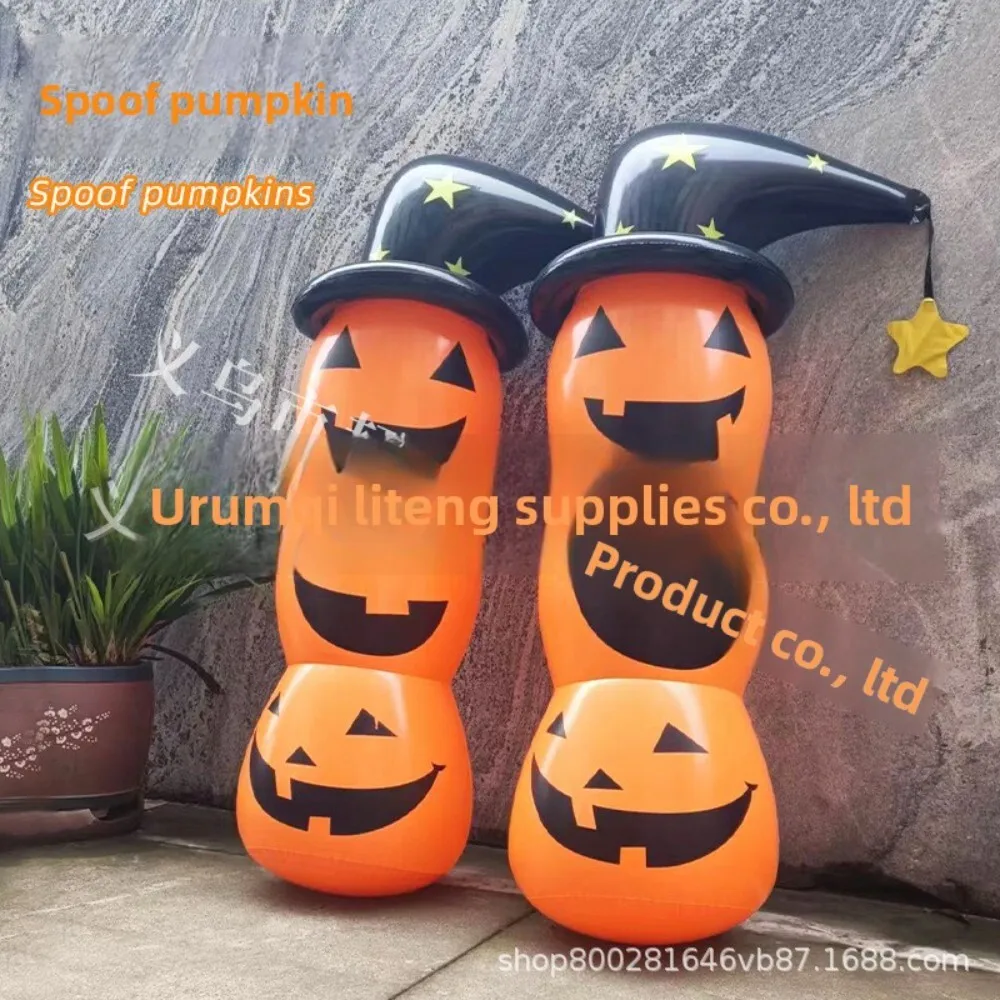 Inflatable Halloween Pumpkin Ghost Decoration for Stage Party Outdoor Indoor Festival Yard Display Made of Durable PVC Material 
Inflatable Halloween Pumpkin Ghost Decoration for Stage Party Outdoor Indoor Festival Yard Display Made of Durable PVC Material