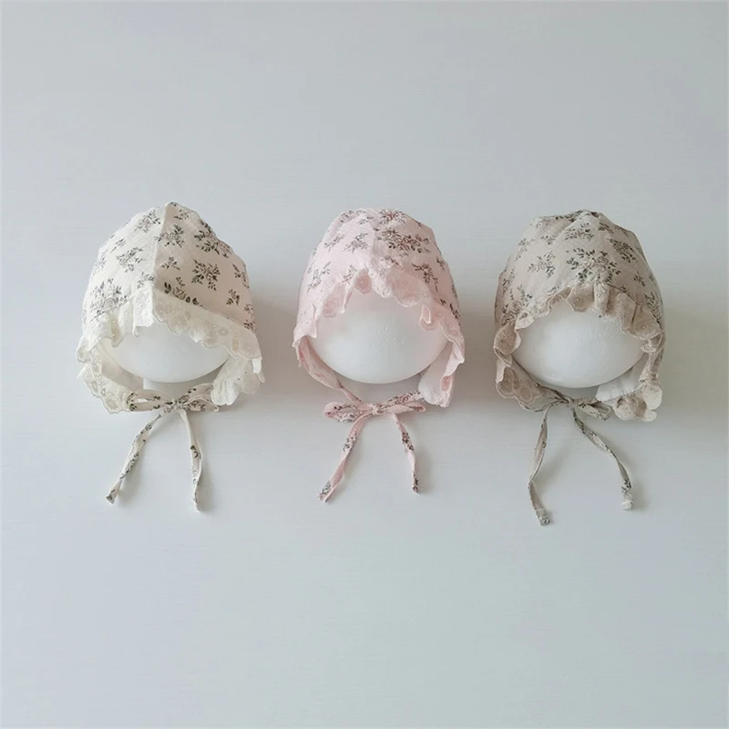 Cute Floral Baby Bonnet Hat Sweet Lace Ruffle Princess Cap for Infant Girls Spring Summer Large-brimmed Sun Hats
Cute Floral Baby Bonnet Hat Sweet Lace Ruffle Princess Cap for Infant Girls Spring Summer Large-brimmed Sun Hats