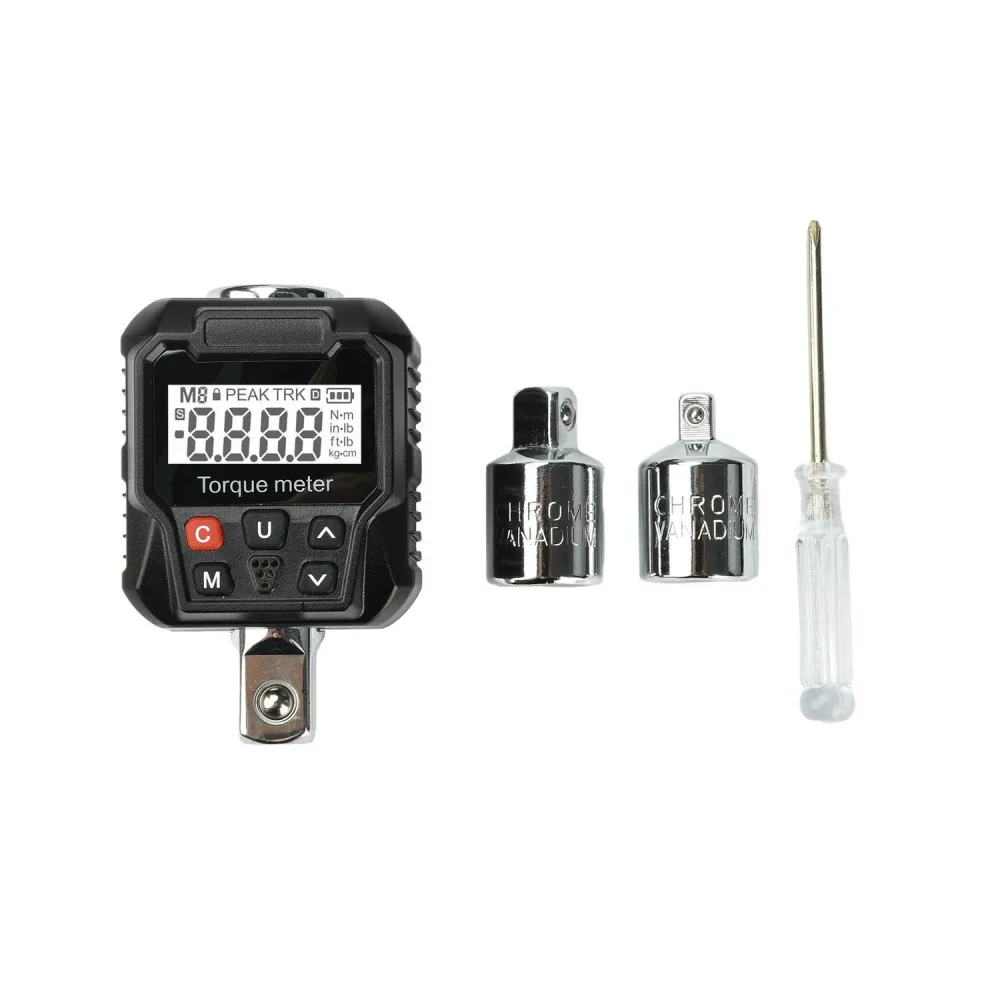 17-340Nm Digital Torque Meter Electronic Torque Tester Adapter 4 Units Switch LED Buzzer Alarm for Auto Motorcycle Repair Tool
17-340Nm Digital Torque Meter Electronic Torque Tester Adapter 4 Units Switch LED Buzzer Alarm for Auto Motorcycle Repair Tool
