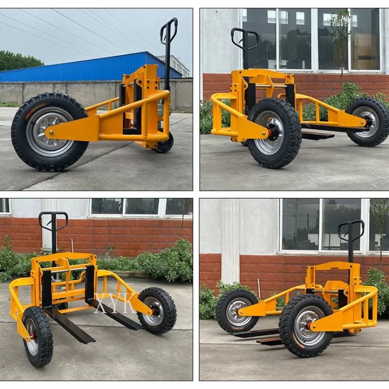 Off-road Pallet Truck Manual Hydraulic Transporter Wide Leg Design Inflatable Wheel Trailer For Mountain Construction Site
Off-road Pallet Truck Manual Hydraulic Transporter Wide Leg Design Inflatable Wheel Trailer For Mountain Construction Site