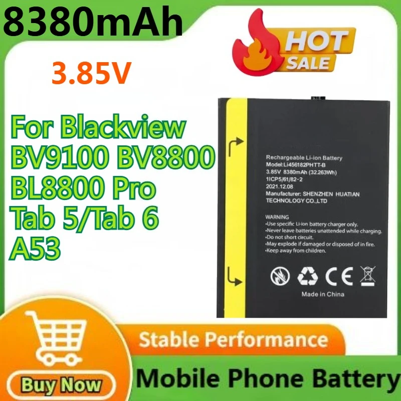 Для Blackview BV9100 BV8800 BL8800 Pro Tab 5 Tab 6 A53 Аккумулятор 8380 мАч Аккумуляторы для мобильных телефонов
Для Blackview BV9100 BV8800 BL8800 Pro Tab 5 Tab 6 A53 Аккумулятор 8380 мАч Аккумуляторы для мобильных телефонов