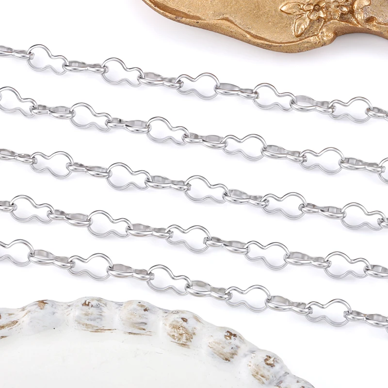 1Meter Stainless Steel Charms Gourd Claw Clasp Chain Link Handmade DIY Necklace Bracelet Jewelry Making Supplies Accessories
1Meter Stainless Steel Charms Gourd Claw Clasp Chain Link Handmade DIY Necklace Bracelet Jewelry Making Supplies Accessories