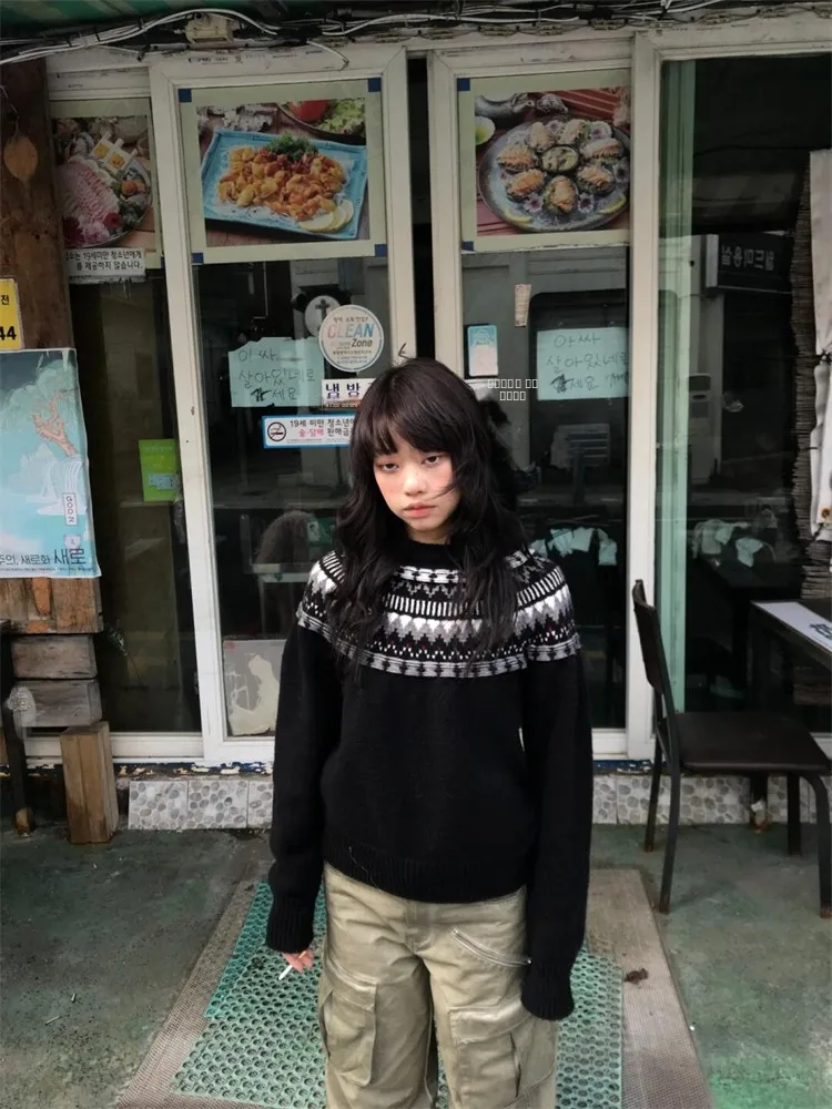 Lilystore24 Winter Vintage Fair Isle Knitted Sweater Women Loose Lazy round Ne Knitwear Comfortable Long Sve Crew Ne
Lilystore24 Winter Vintage Fair Isle Knitted Sweater Women Loose Lazy round Ne Knitwear Comfortable Long Sve Crew Ne