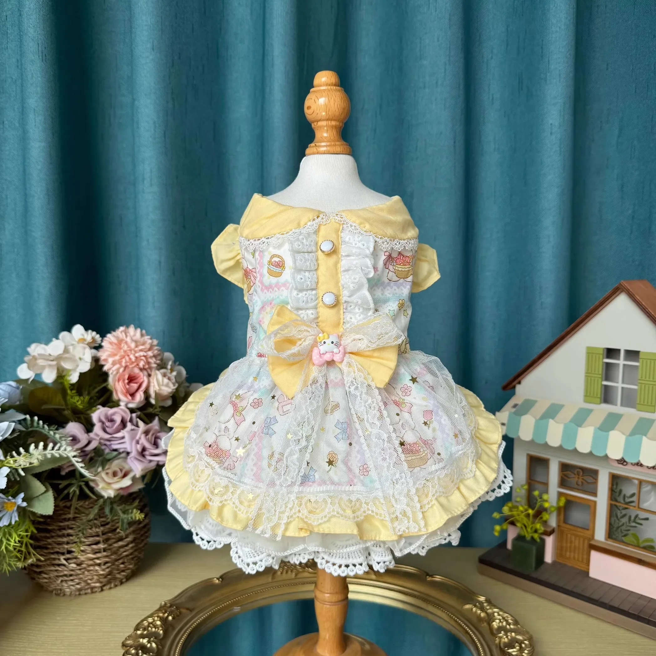 Korean So Cute Print Puppy Dog Skirts Clothing Light Yellow Cotton Cartoon Princess Dress For Small Medium Dog Pet Clothes Coat
Korean So Cute Print Puppy Dog Skirts Clothing Light Yellow Cotton Cartoon Princess Dress For Small Medium Dog Pet Clothes Coat