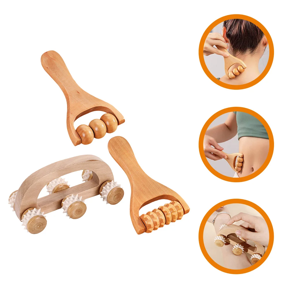 3pcs Massage Roller Set Handheld Wood Massager Back Neck Stick Tools Mothers Gift Lightweight Portable Home Office Travel Use
3pcs Massage Roller Set Handheld Wood Massager Back Neck Stick Tools Mothers Gift Lightweight Portable Home Office Travel Use