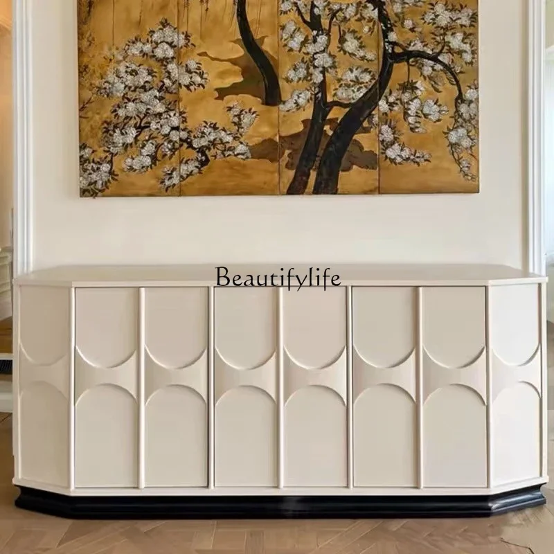 XX39American light luxury white porch cabinet modern simple storage wall decorative cabinet
XX39American light luxury white porch cabinet modern simple storage wall decorative cabinet