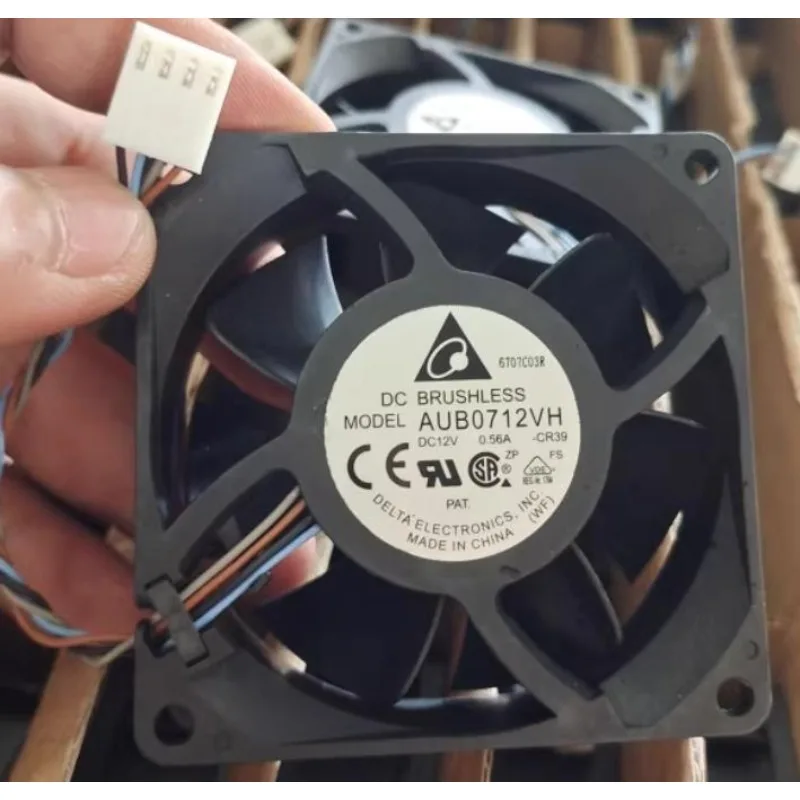 New Cooler Fan for Original Delta AUB0712VH 12V 0.56A 7CM 7025 PWM Temperature Control Fan 70x70x25mm
New Cooler Fan for Original Delta AUB0712VH 12V 0.56A 7CM 7025 PWM Temperature Control Fan 70x70x25mm