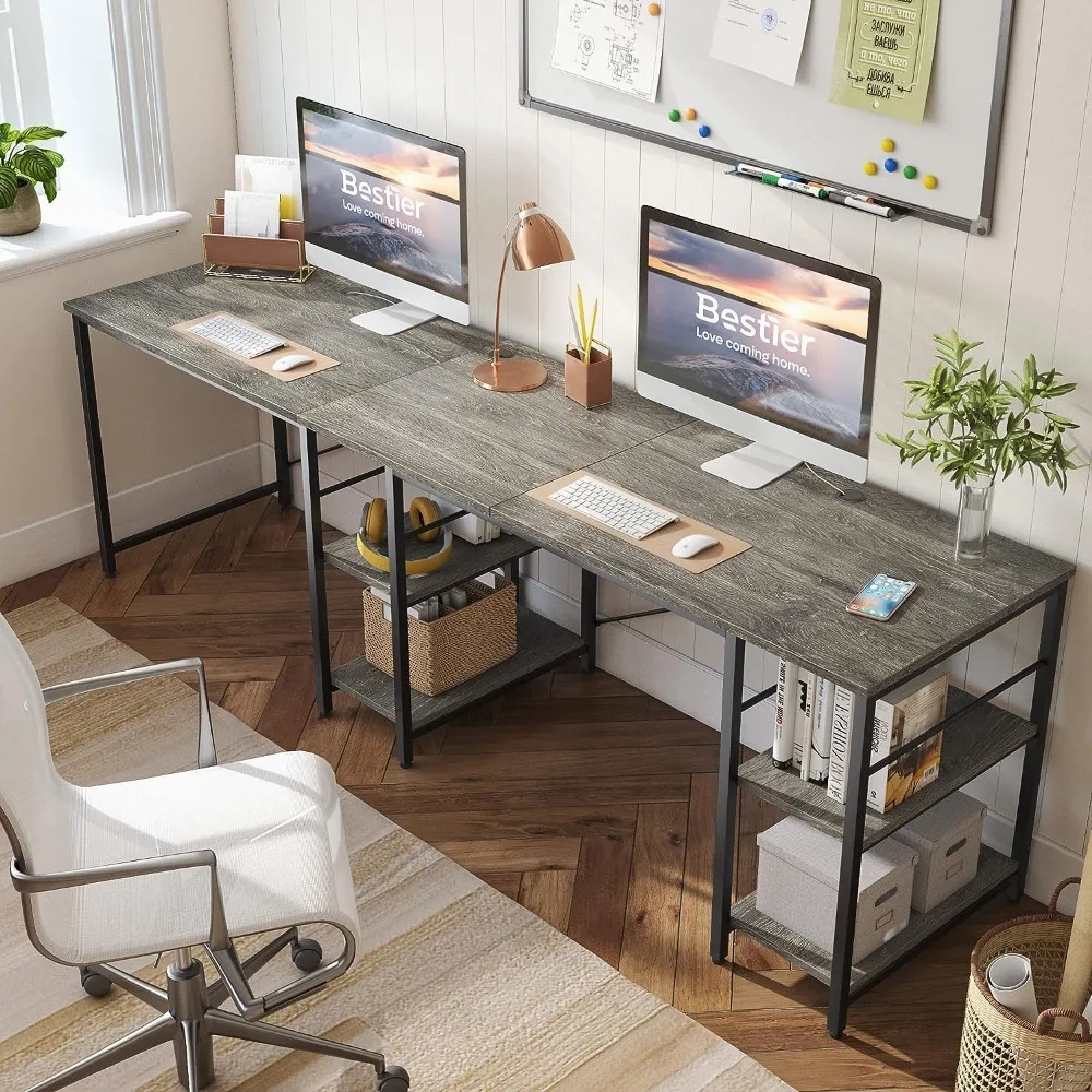 Shaped Desk with Shelves Reversible Corner Computer Desk Long Table for Home Office Large Gaming Writing Storage Workstation
Shaped Desk with Shelves Reversible Corner Computer Desk Long Table for Home Office Large Gaming Writing Storage Workstation