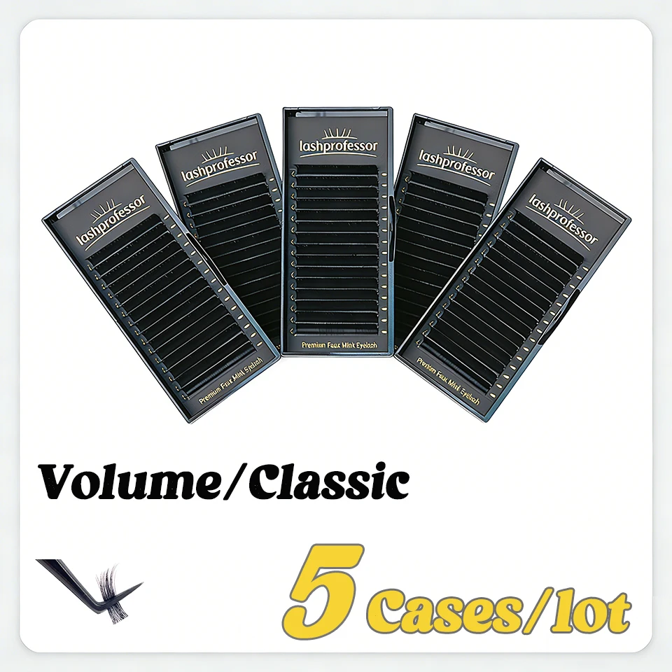 Lashprofessor 5 Trays/Lot 16Rows Cashmere Classic Individual Eyelashes Extension Wholesale Regular Russian Volume Lash Extension
Lashprofessor 5 Trays/Lot 16Rows Cashmere Classic Individual Eyelashes Extension Wholesale Regular Russian Volume Lash Extension