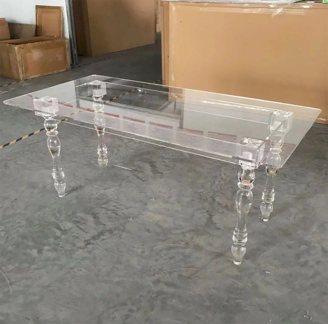 io-Event Pary Wedding Dining Solid Acrylic Transparent Clear Rectangle Wedding Dining Table^
io-Event Pary Wedding Dining Solid Acrylic Transparent Clear Rectangle Wedding Dining Table^