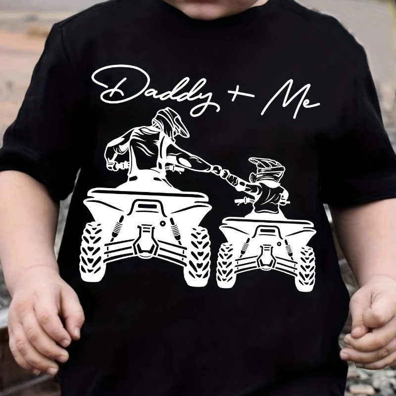Boys "Daddy+Me" Riding Motorcycle Round Neck T-shirt Tee Top Casual Soft Comfortable For Summer Kids boys clothes
Boys "Daddy+Me" Riding Motorcycle Round Neck T-shirt Tee Top Casual Soft Comfortable For Summer Kids boys clothes