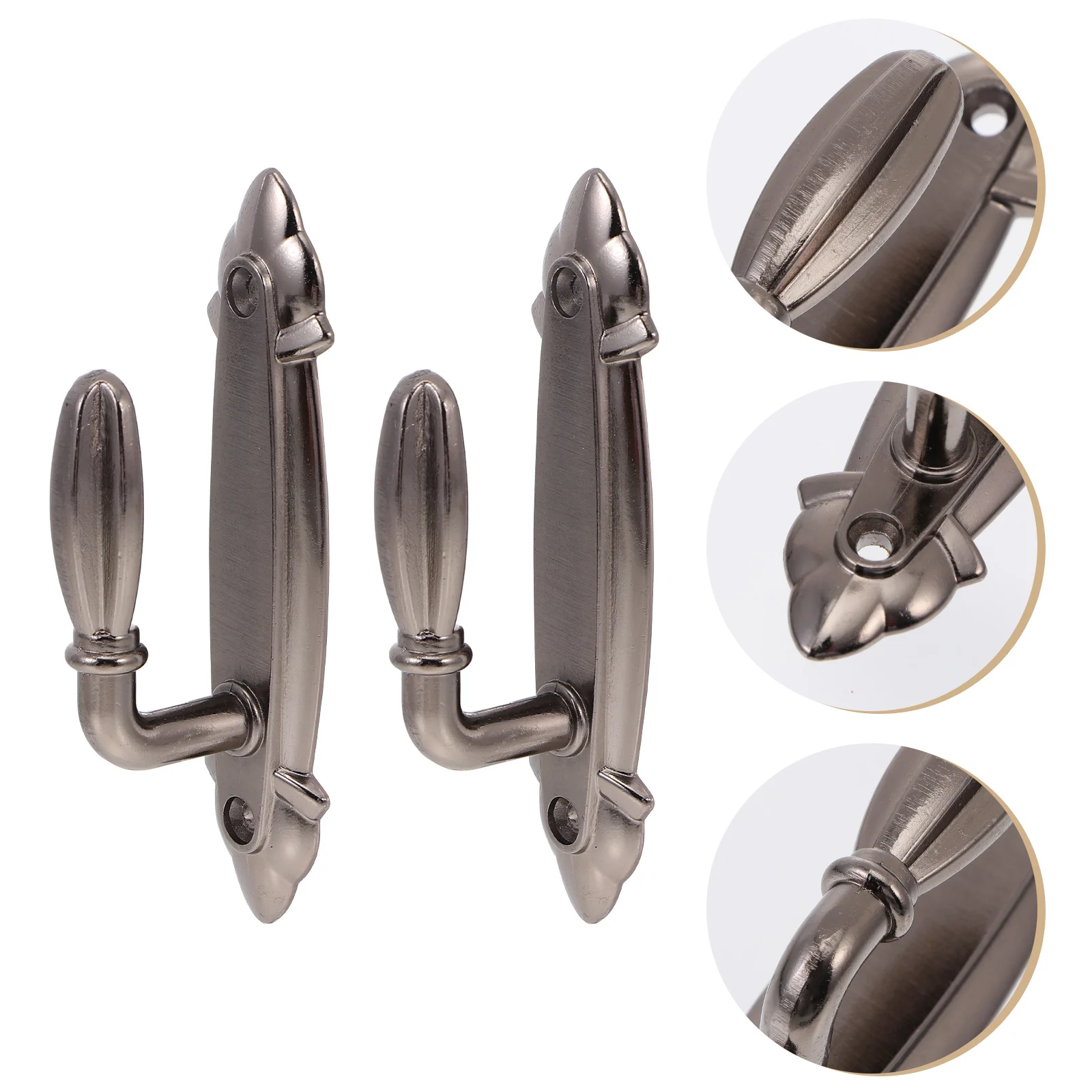 2 Pcs Curtain Hook Metal Wall-mounted Hooks Decorative Household Tieback Practical Storage Retro Style Window 
2 Pcs Curtain Hook Metal Wall-mounted Hooks Decorative Household Tieback Practical Storage Retro Style Window