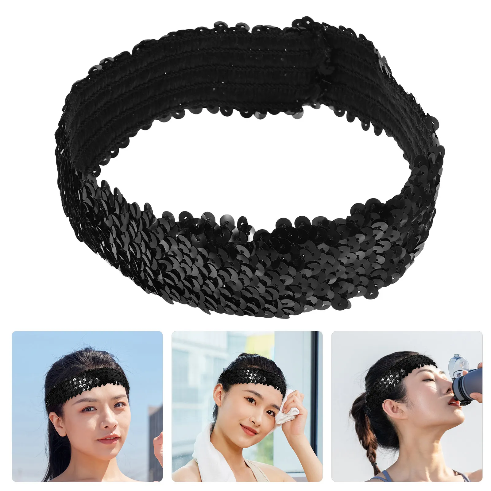 1Pcs Sequin Headband Sporty Elastic Glitter Hairband Women Stylish Headdress for Daily Wear Festival Fancy Ball
1Pcs Sequin Headband Sporty Elastic Glitter Hairband Women Stylish Headdress for Daily Wear Festival Fancy Ball