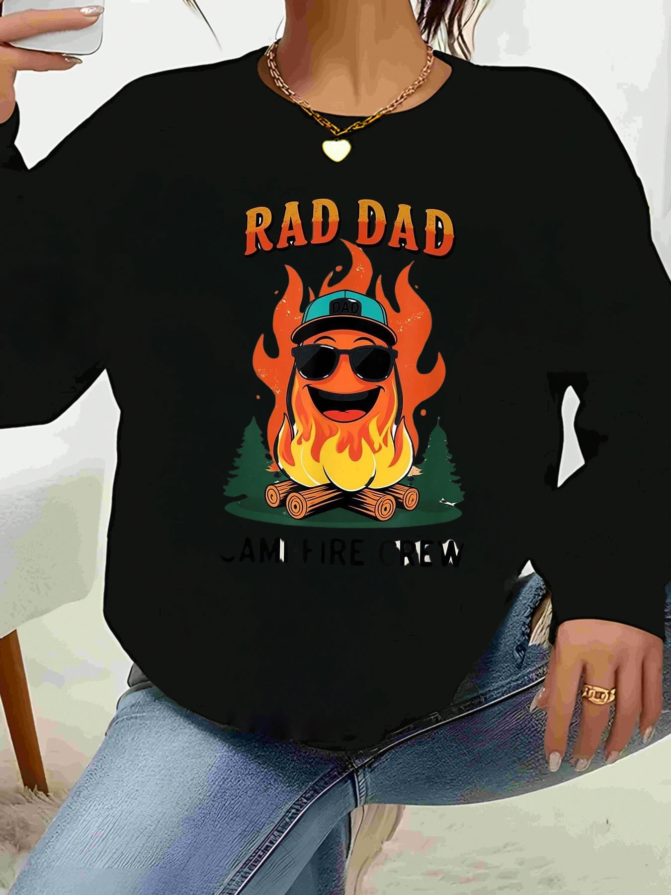 Футболка с длинными рукавами и принтом Rad Dad Campfire, повседневная одежда на день отца, мужской топ
Футболка с длинными рукавами и принтом Rad Dad Campfire, повседневная одежда на день отца, мужской топ