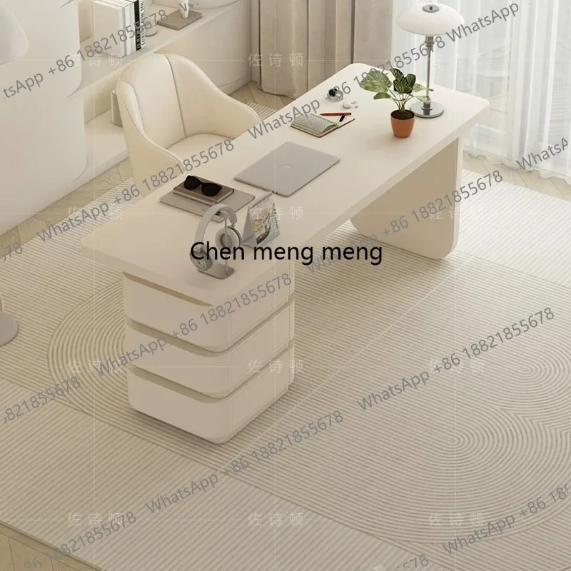 Cream wind study desk small apartment household, simple and modern, desk high sense
Cream wind study desk small apartment household, simple and modern, desk high sense
