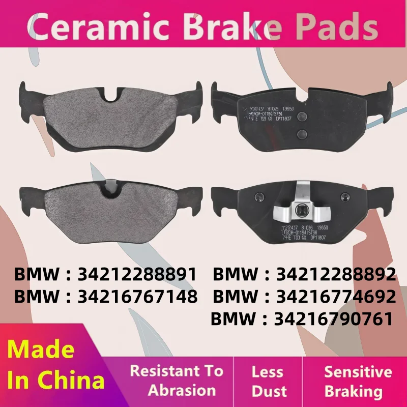 For Bmw E84 X1 E82 Activee F35 F30 E92 F30 Rear Brake Pads/Auto Parts -60014
For Bmw E84 X1 E82 Activee F35 F30 E92 F30 Rear Brake Pads/Auto Parts -60014