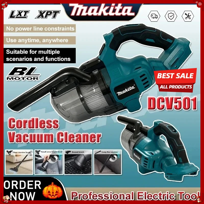 Makita DCV501 Cordless Handheld Vacuum Cleaner Portable Brushless Vehicle Mounted Floor Cleaner Household Power Tool
Makita DCV501 Cordless Handheld Vacuum Cleaner Portable Brushless Vehicle Mounted Floor Cleaner Household Power Tool