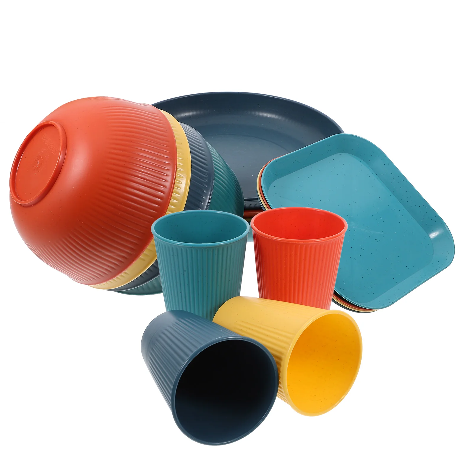 32 Pcs Black Square Unbreakable Dinnerware Set for Camping Parties BBQ Lightweight Plates Bowls Cups Outdoor Tableware
32 Pcs Black Square Unbreakable Dinnerware Set for Camping Parties BBQ Lightweight Plates Bowls Cups Outdoor Tableware