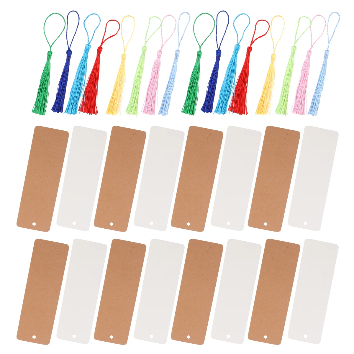 100pcs DIY Bookmark Kit Blank Handmade Bookmarks Tassel Kraft Paper Cardstock Gifts Family Friends Projects Students
100pcs DIY Bookmark Kit Blank Handmade Bookmarks Tassel Kraft Paper Cardstock Gifts Family Friends Projects Students