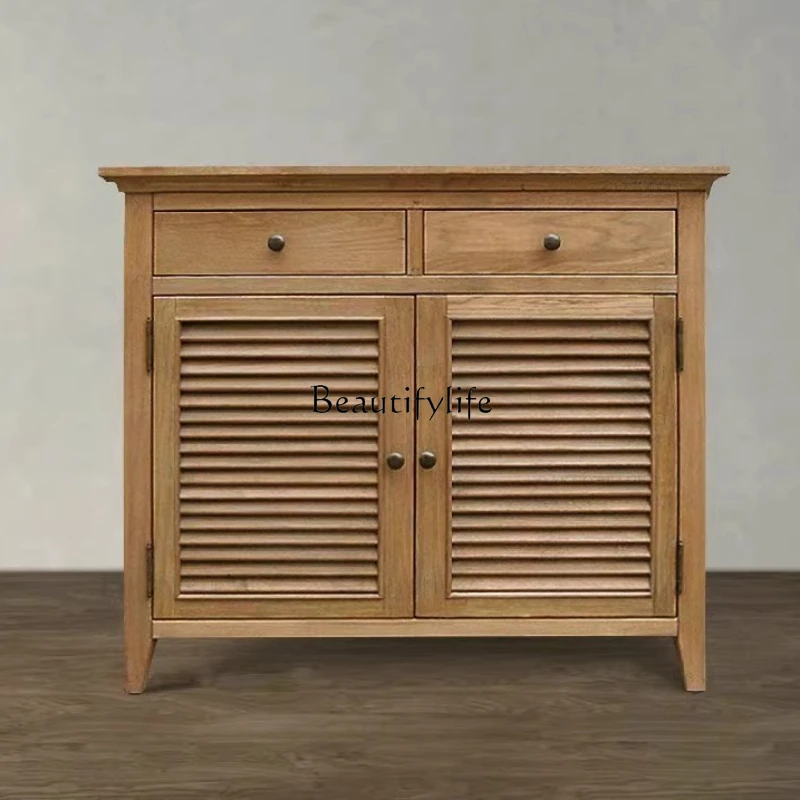 *French country American solid wood shoe cabinet louver door retro old drawer shoe cabinet
*French country American solid wood shoe cabinet louver door retro old drawer shoe cabinet