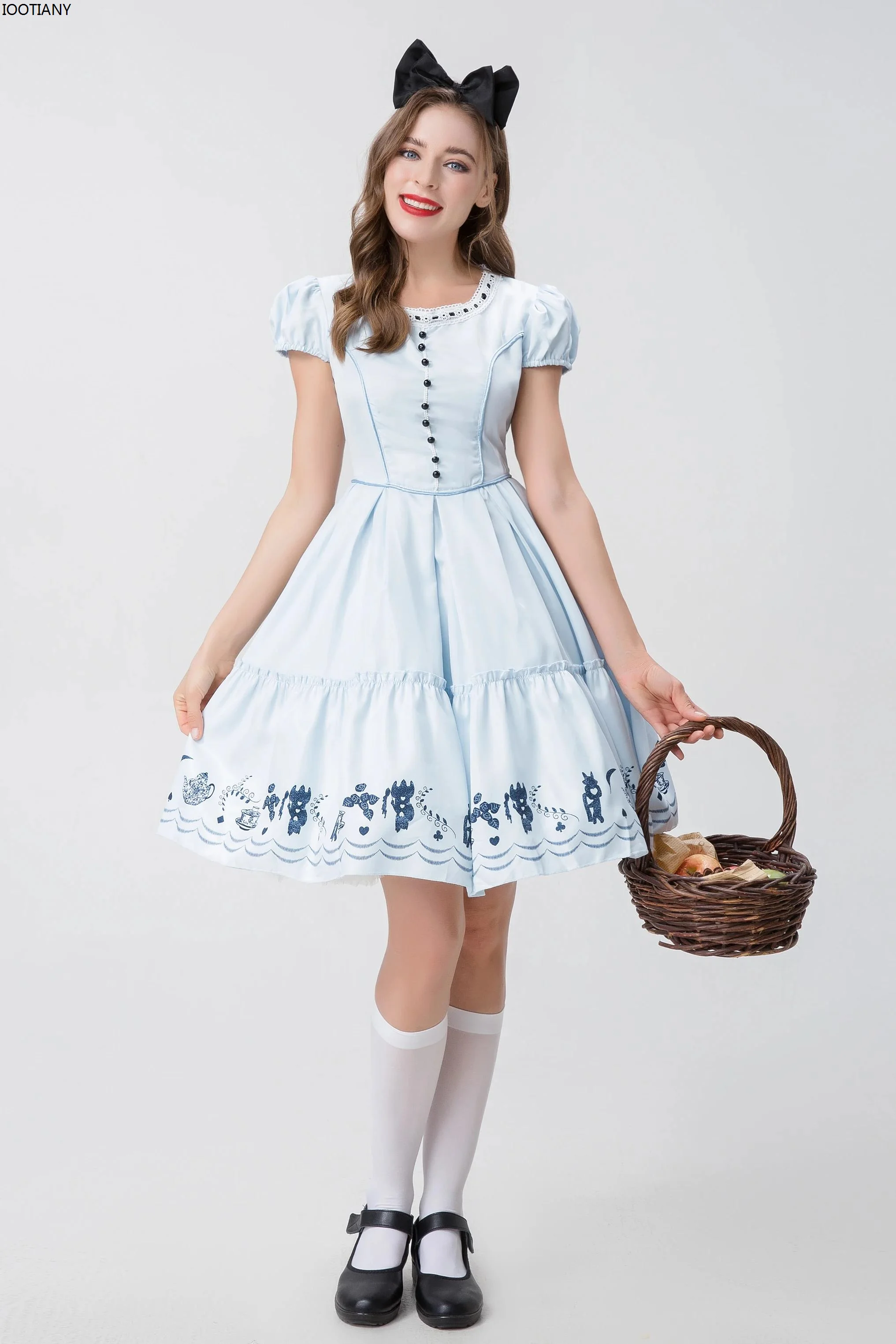 Anime Alice Wonderland Lolita French Maid Dress Halloween Carnival Party Amusement Park Magic Suit Cosplay Cute Princess Costume
Anime Alice Wonderland Lolita French Maid Dress Halloween Carnival Party Amusement Park Magic Suit Cosplay Cute Princess Costume