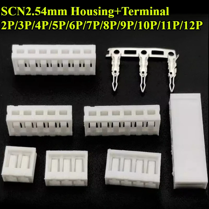 500Pcs/lot SCN2.54mm Housing 2P/3P/4P/5P/6P/7P/8P/9P/10P/11P/12P Socket Crimp Terminal Straight Insert Adapter Connector
500Pcs/lot SCN2.54mm Housing 2P/3P/4P/5P/6P/7P/8P/9P/10P/11P/12P Socket Crimp Terminal Straight Insert Adapter Connector