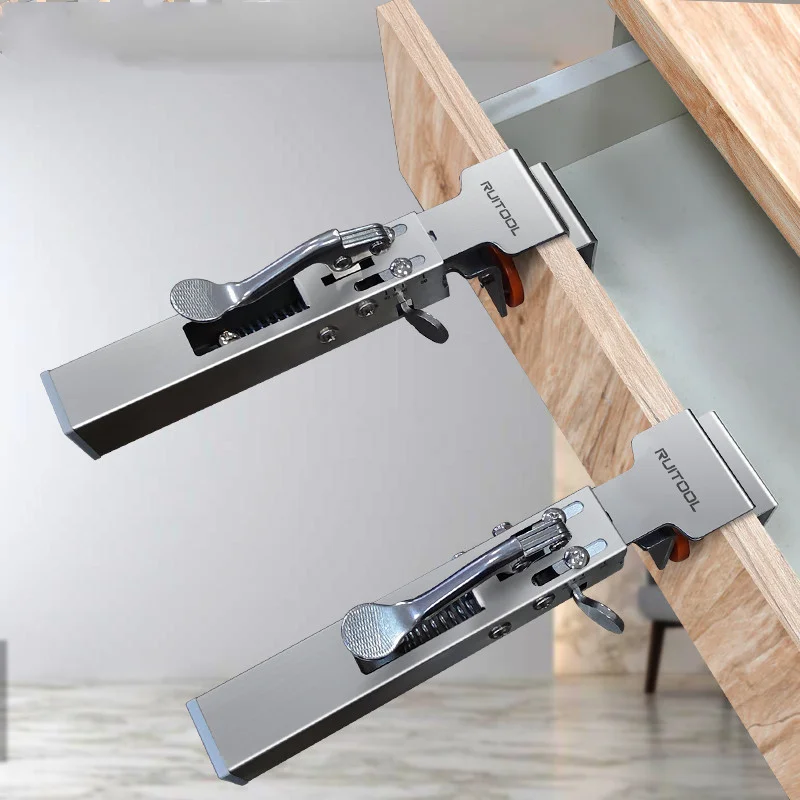 Push-on Quick Drawer Clamps Adjustable Telescopic Retaining Clamps Pullout-Free Drawer Mounting Fixture Aids
Push-on Quick Drawer Clamps Adjustable Telescopic Retaining Clamps Pullout-Free Drawer Mounting Fixture Aids