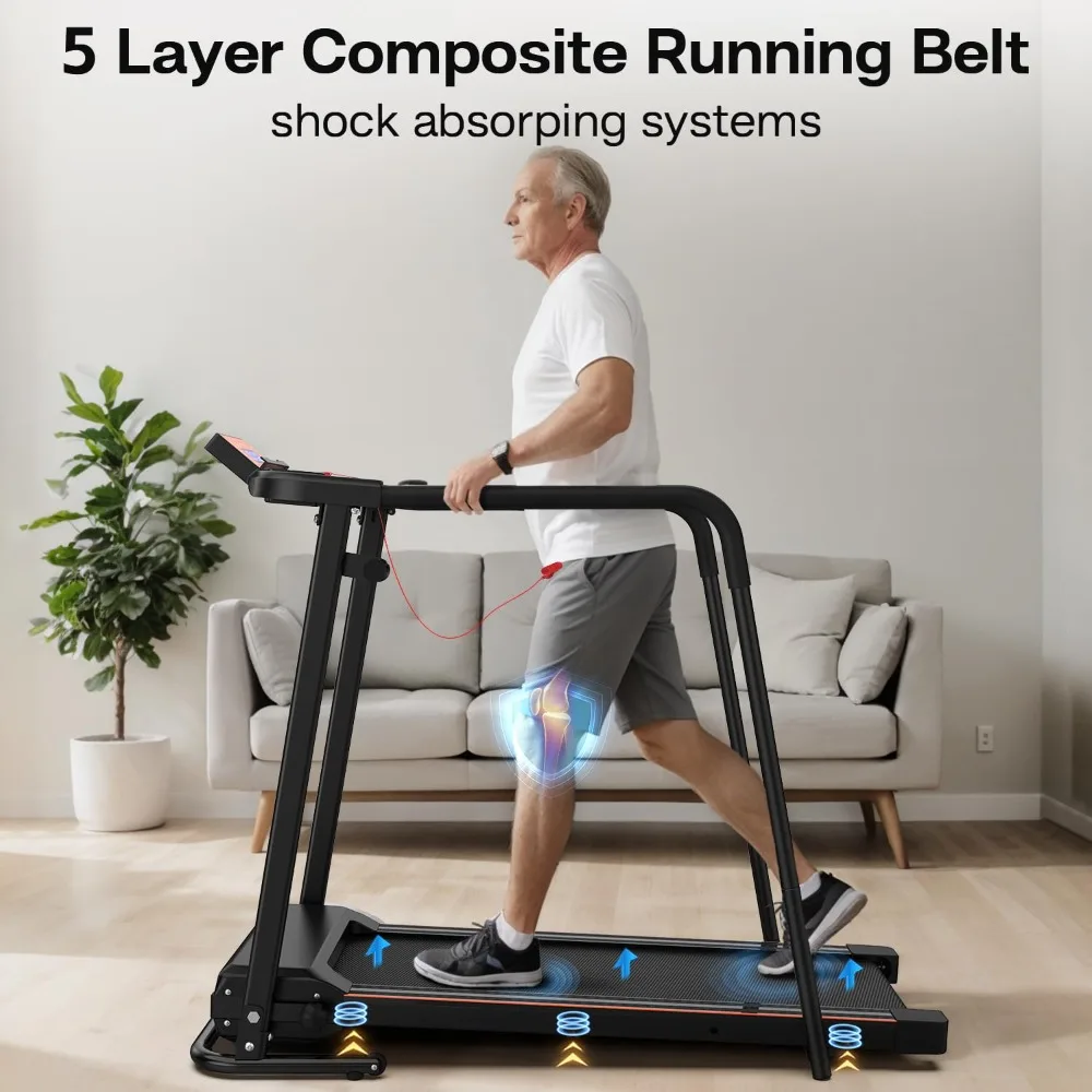 Foldable Walking Treadmill Long Handrail LCD Display Cup Holder 300lb Home Fitness, Custom
Foldable Walking Treadmill Long Handrail LCD Display Cup Holder 300lb Home Fitness, Custom
