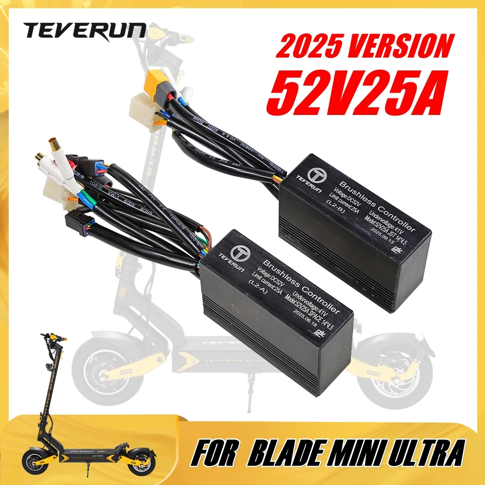 2025 New Version 52V25A Controller for TEVERUN BLADE MINI ULTRA Electric Scooter 52V 25A APP Version for Front & Rear Motor
2025 New Version 52V25A Controller for TEVERUN BLADE MINI ULTRA Electric Scooter 52V 25A APP Version for Front & Rear Motor