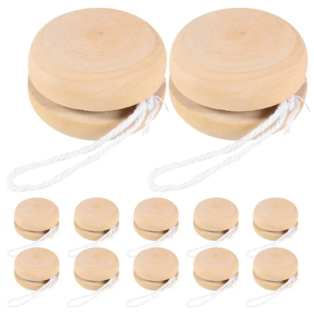 12PCS Wooden Yo Yo Balls Toy Gifts Kids DIY Painting Unfinished Graffiti Playthings Home Decor Safe Wood Material
12PCS Wooden Yo Yo Balls Toy Gifts Kids DIY Painting Unfinished Graffiti Playthings Home Decor Safe Wood Material