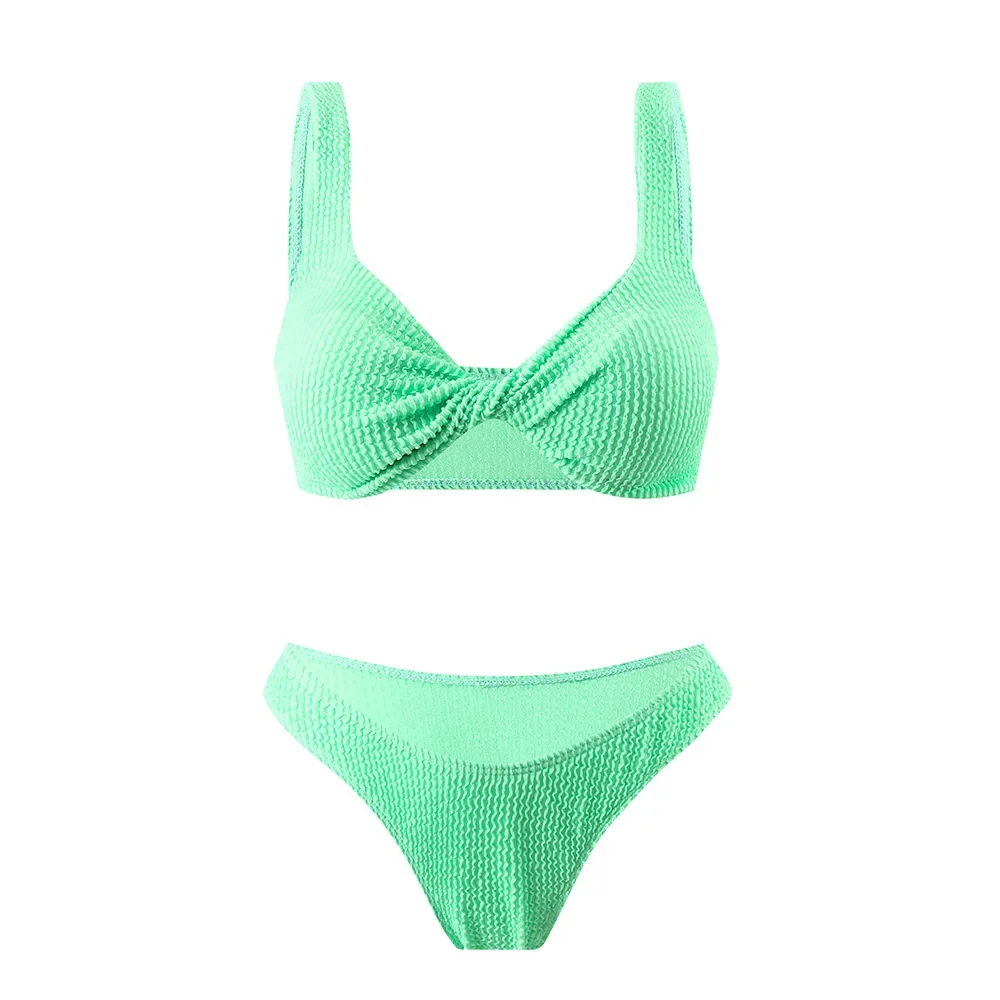 New Sexy Neon Green Twist Bikini 2025 Women Swimwear Female Swimsuit Two Pieces Thong Bikini Set Bather Bathing Suit Beach Wear
New Sexy Neon Green Twist Bikini 2025 Women Swimwear Female Swimsuit Two Pieces Thong Bikini Set Bather Bathing Suit Beach Wear
