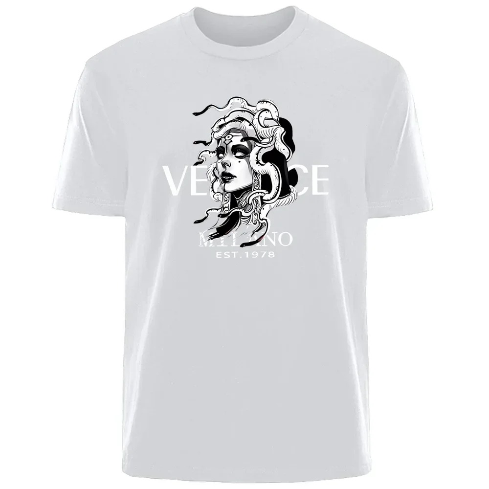 2025 Summer Arrogant beautiful Medusa Printed T-shirt everything fashion trend Casual 100% cotton round neck short sleeveT-shirt
2025 Summer Arrogant beautiful Medusa Printed T-shirt everything fashion trend Casual 100% cotton round neck short sleeveT-shirt