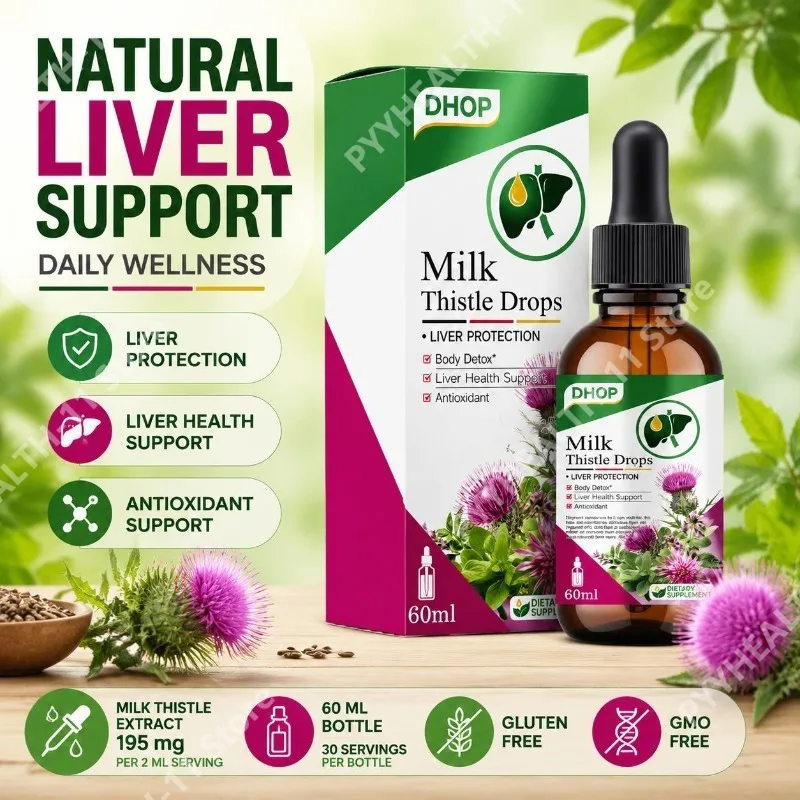 Milk Thistle Drops Milk Thistle Extract 195mg Per Serving, Liver Health Support, Antioxidant 60ml
Milk Thistle Drops Milk Thistle Extract 195mg Per Serving, Liver Health Support, Antioxidant 60ml
