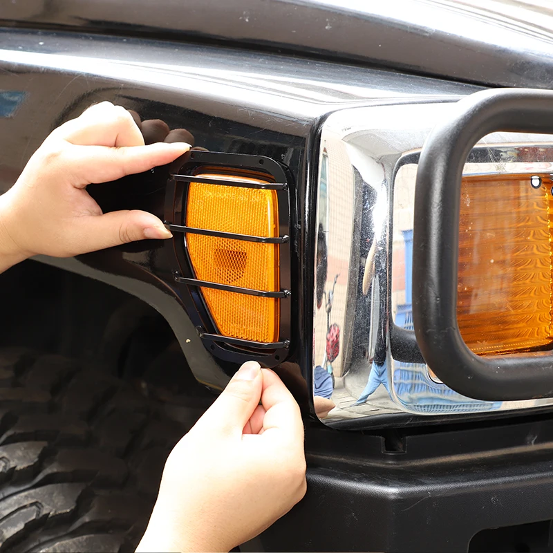 Front side turn signal protection grille cover For HUMMER H3 2005-2009 Carbon Steel Black Tail Lamp Frame Auto Accessories
Front side turn signal protection grille cover For HUMMER H3 2005-2009 Carbon Steel Black Tail Lamp Frame Auto Accessories