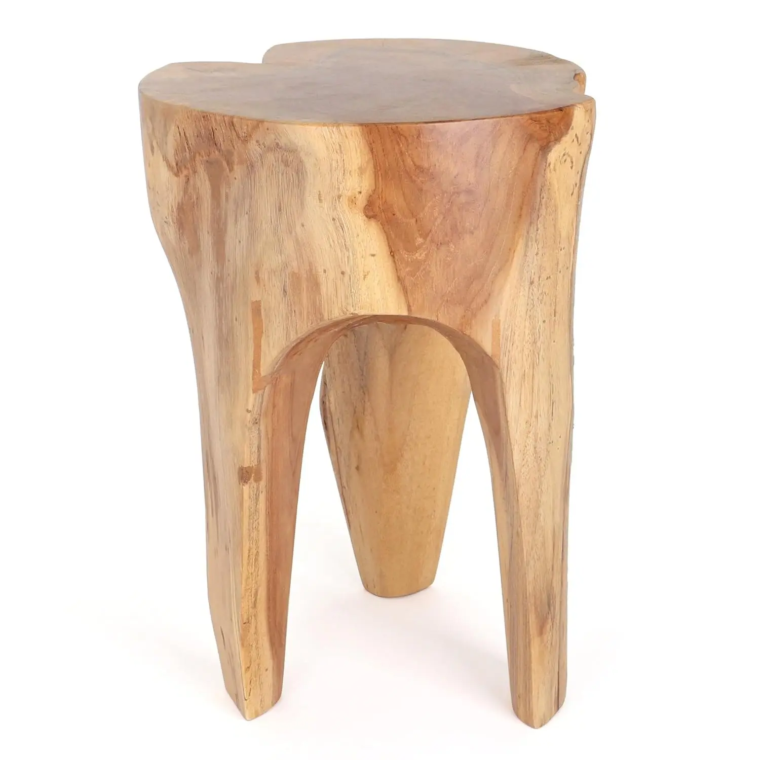 Natural Teak Root Stool Wooden Boho Pedestal Side Table Tree Stump Indoor Outdoor 12x12x18", Customized
Natural Teak Root Stool Wooden Boho Pedestal Side Table Tree Stump Indoor Outdoor 12x12x18", Customized
