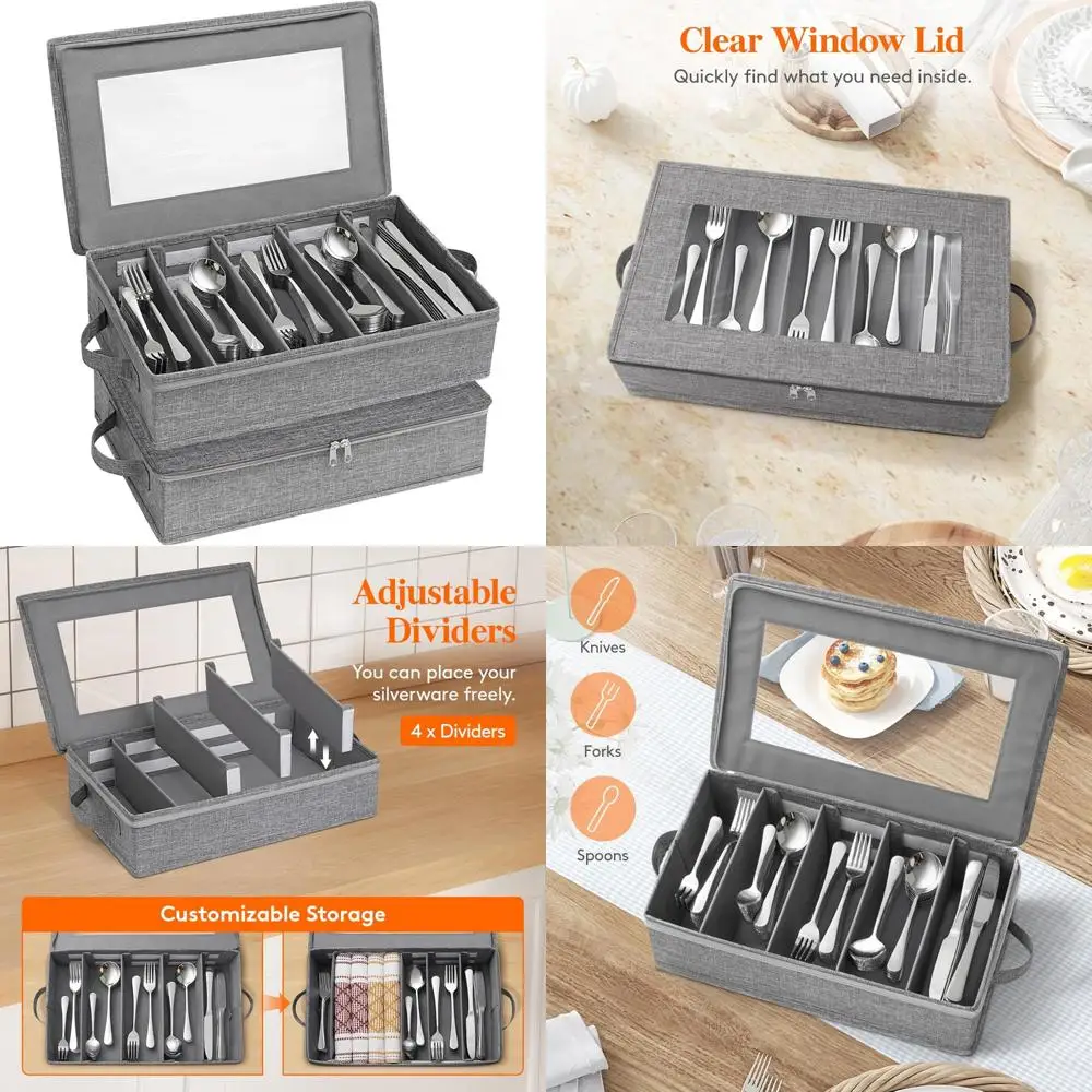 Экологичный органайзер для столового серебра с регулируемыми перегородками, компактный футляр для столовых приборов для путешествий и домашнего использования
Экологичный органайзер для столового серебра с регулируемыми перегородками, компактный футляр для столовых приборов для путешествий и домашнего использования