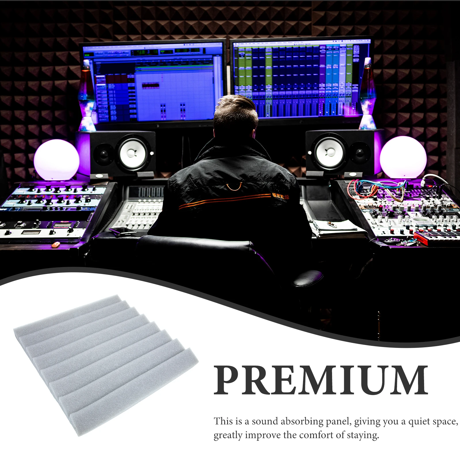 6 Pcs Sound Insulation Cotton Wall Panels Acoustic Absorbing Soundproofing Studio Echo Reduction
6 Pcs Sound Insulation Cotton Wall Panels Acoustic Absorbing Soundproofing Studio Echo Reduction