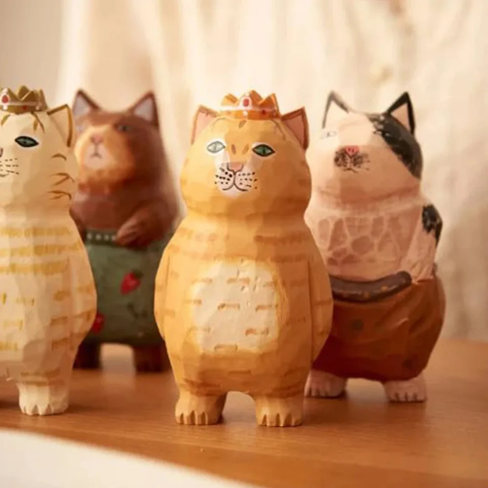 Wood Kitten Ornaments Cute Hand Engraving Wooden Cat Simple Style Small Decorations Cats Dolls Children Girls Yellow Cat
Wood Kitten Ornaments Cute Hand Engraving Wooden Cat Simple Style Small Decorations Cats Dolls Children Girls Yellow Cat
