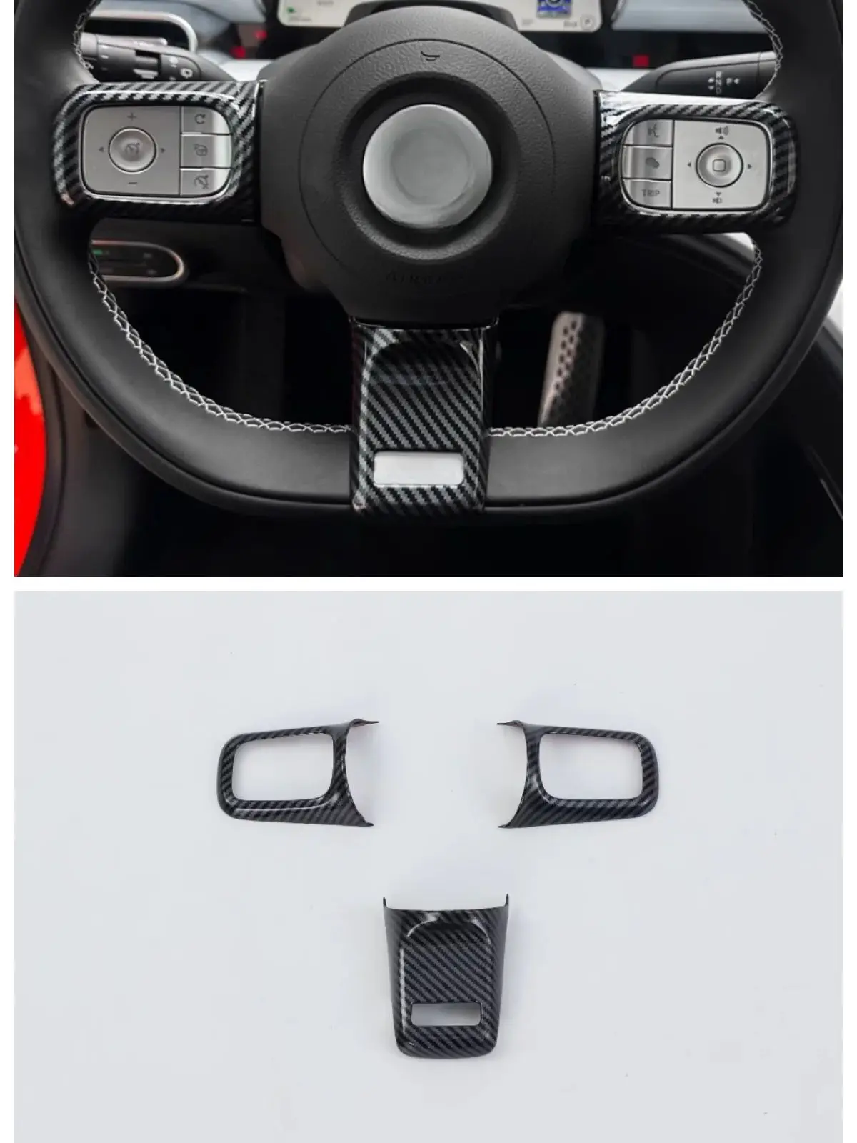 Suitable for 2023 Mercedes Benz Smart Elf 1 Steering Wheel Decorative Strip ABS Auto Parts 3-piece Set
Suitable for 2023 Mercedes Benz Smart Elf 1 Steering Wheel Decorative Strip ABS Auto Parts 3-piece Set