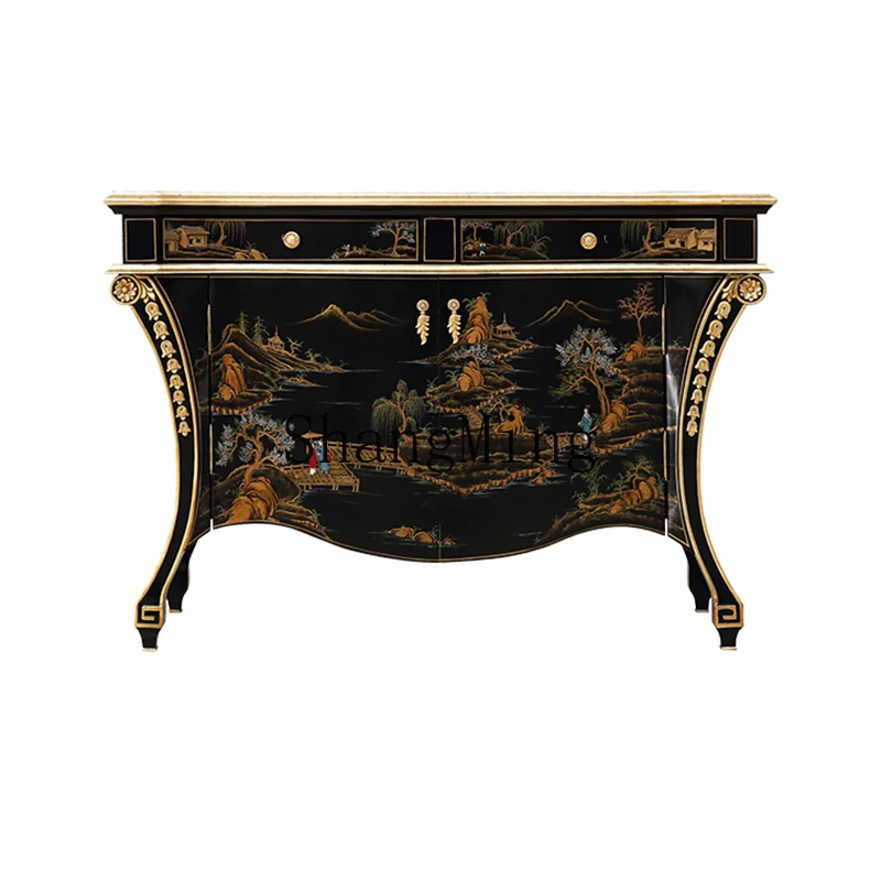 LXY simple modern home Chinese style painted bedroom storage decorative entrance cabinet villa side cabinet
LXY simple modern home Chinese style painted bedroom storage decorative entrance cabinet villa side cabinet