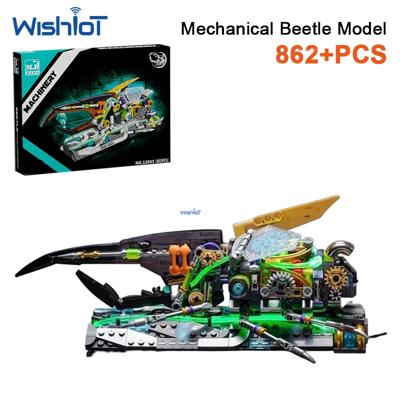 13053 Mechanical Beetle Model 862pcs Building Blocks Bricks Set Animal Kit Animal World Assembly Toy for Kids Gifts Boys
13053 Mechanical Beetle Model 862pcs Building Blocks Bricks Set Animal Kit Animal World Assembly Toy for Kids Gifts Boys