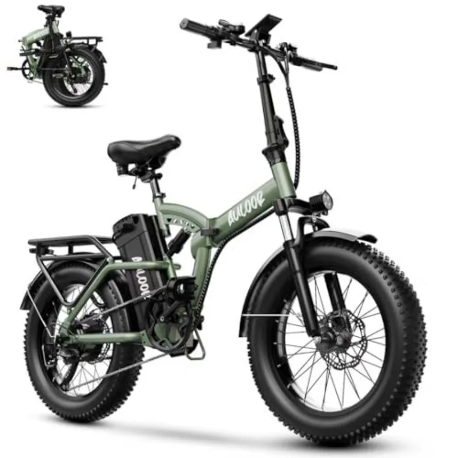 Foldable Electric Bike for Commute, Aluminum Alloy Frame, Black, 30+MPH Speed with 1000W Peak Motor and 48V 20Ah Removable Batt
Foldable Electric Bike for Commute, Aluminum Alloy Frame, Black, 30+MPH Speed with 1000W Peak Motor and 48V 20Ah Removable Batt
