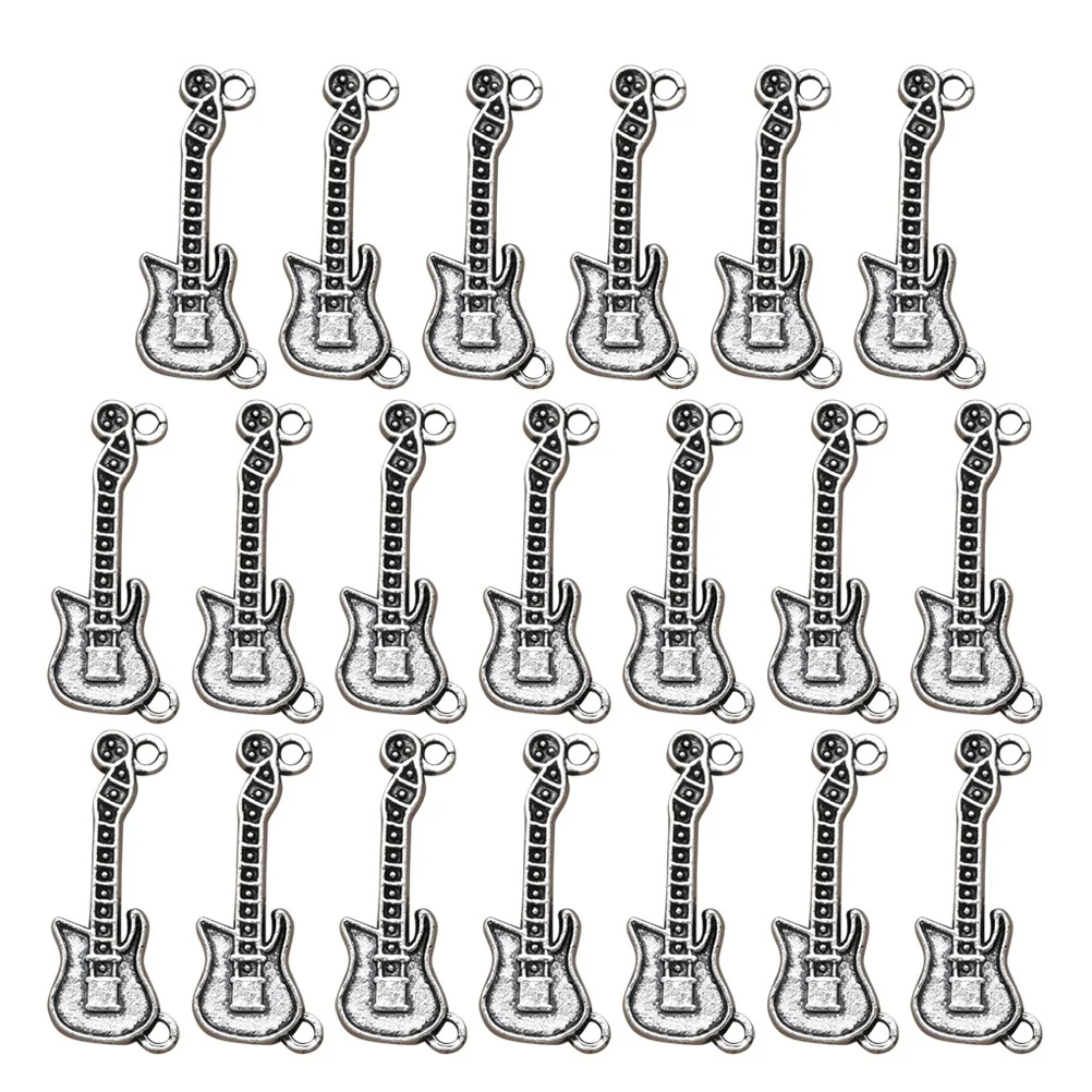 20Pcs Guitar Charm Pendants Alloy Silver Unique DIY Jewelry Making Necklace Bracelet Scrapbooking Keychain
20Pcs Guitar Charm Pendants Alloy Silver Unique DIY Jewelry Making Necklace Bracelet Scrapbooking Keychain