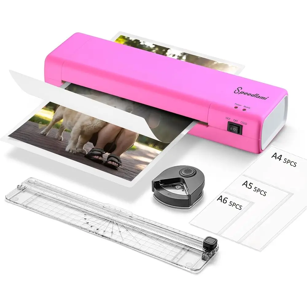 90-Second Preheat 4-in-1 Laminating Machine, Home Office Use, A4 Laminating Film, Paper Trimmer & Rounder, 9-Inch Thermal Lamina
90-Second Preheat 4-in-1 Laminating Machine, Home Office Use, A4 Laminating Film, Paper Trimmer & Rounder, 9-Inch Thermal Lamina