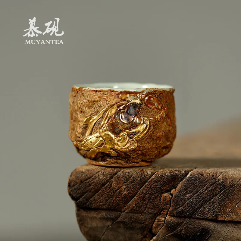 Mu Yan's Handcrafted, Wood-Fired Purely Handmade, From Dunhuang's Wuxiang Buddhist Cave, Master Cup, Creative Wabi-Sabi Style,
Mu Yan's Handcrafted, Wood-Fired Purely Handmade, From Dunhuang's Wuxiang Buddhist Cave, Master Cup, Creative Wabi-Sabi Style,